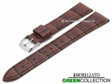 ABVERKAUF: Uhrenarmband Salice 16mm mittelbraun Synthetik Alligator-Pr&auml;gung MORELLATO (Schlie&szlig;enansto&szlig; 12 mm)