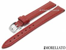Uhrenarmband Regatta 14mm rot Leder glatt abgen&auml;ht von MORELLATO (Schlie&szlig;enansto&szlig; 12 mm)
