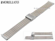 Uhrenarmband Estia 14mm silberfarben/ros�goldfarben Milanaise feines Geflecht mit Schnellwechsel-Stegen von MORELLATO