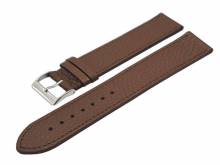 Meyhofer EASY-CLICK Uhrenarmband XL superlang Cedros 22mm mittelbraun Leder genarbt abgen&auml;ht (Schlie&szlig;enansto&szlig; 22 mm)