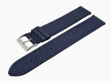 Meyhofer EASY-CLICK Uhrenarmband XL superlang Cedros 22mm dunkelblau Leder genarbt abgen&auml;ht (Schlie&szlig;enansto&szlig; 22 mm)