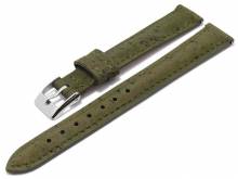 Meyhofer EASY-CLICK Uhrenarmband Elmhurst 14mm olivgr&uuml;n echt Kork VEGAN abgen&auml;ht (Schlie&szlig;enansto&szlig; 12 mm)