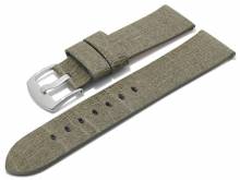 Meyhofer EASY-CLICK Uhrenarmband Berea 22mm grau aus Apfel-Fasern VEGAN gepr&auml;gt (Schlie&szlig;enansto&szlig; 20 mm)