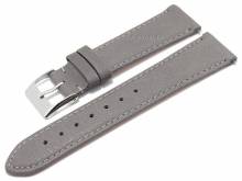 Meyhofer EASY-CLICK Uhrenarmband XS Ecola 16mm grau Leder vegetabil genarbt abgen&auml;ht (Schlie&szlig;enansto&szlig; 14 mm)