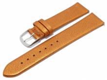 Meyhofer EASY-CLICK Uhrenarmband Washita 22mm orange metallic Leder genarbt ohne Naht (Schlie&szlig;enansto&szlig; 20 mm)