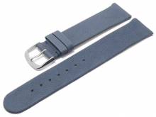 Meyhofer EASY-CLICK Uhrenarmband Zermatt 22mm mittelblau Ziegen-Leder genarbt (Schlie&szlig;enansto&szlig; 22 mm)