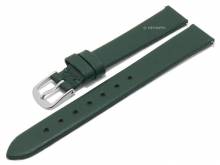 Meyhofer EASY-CLICK Uhrenarmband Natal 12mm dunkelgr&uuml;n Leder glatt ohne Naht (Schlie&szlig;enansto&szlig; 10 mm)