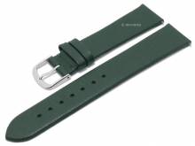 Meyhofer EASY-CLICK Uhrenarmband Natal 22mm dunkelgr&uuml;n Leder glatt ohne Naht (Schlie&szlig;enansto&szlig; 20 mm)