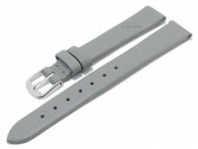 Meyhofer EASY-CLICK Uhrenarmband Natal 12mm grau Leder glatt ohne Naht (Schlie&szlig;enansto&szlig; 10 mm)