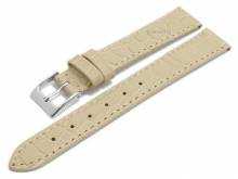 Meyhofer EASY-CLICK Uhrenarmband Santos 12mm beige Leder Kroko-Pr&auml;gung abgen&auml;ht (Schlie&szlig;enansto&szlig; 10 mm)