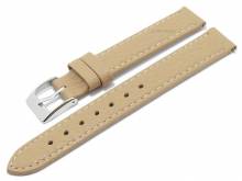 Meyhofer EASY-CLICK Uhrenarmband Trinidad 12mm beige Leder genarbt matt abgen&auml;ht (Schlie&szlig;enansto&szlig; 12 mm)