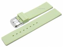 Meyhofer EASY-CLICK Uhrenarmband Coburg 22mm hellgr&uuml;n Silikon glatt matt (Schlie&szlig;enansto&szlig; 22 mm)