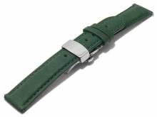 Meyhofer EASY-CLICK Uhrenarmband Salary 17mm dunkelgr&uuml;n Leder Unterseite vegetabil mit Faltschlie&szlig;e (Schlie&szlig;e 16 mm)