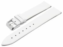 Basic-Uhrenarmband Calama 12mm wei&szlig; Leder glatt (Schlie&szlig;enansto&szlig; 10 mm)