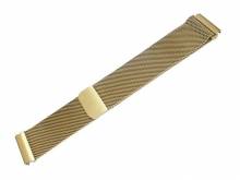 Meyhofer EASY-CLICK Uhrenarmband Greensburg 20mm goldfarben Milanaise feines Geflecht mit Magnetverschluß