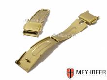 Faltschlie&szlig;e Bornheim 10mm goldfarben Edelstahl mit 2 Dr&uuml;ckern