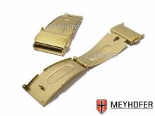 Faltschlie&szlig;e Bornheim 16mm goldfarben Edelstahl mit 2 Dr&uuml;ckern