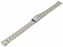 PREISTIPP: Uhrenarmband Lansing 12mm bicolor Edelstahl gefaltet teilweise poliert mit Schiebeverschlu&szlig; von MEYHOFER
