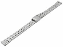 PREISTIPP: Uhrenarmband Lansing 12mm Edelstahl gefaltet teilweise poliert mit Schiebeverschlu&szlig; von MEYHOFER