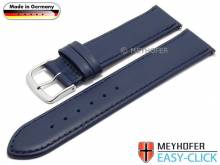 Uhrenarmband Meyhofer EASY-CLICK Bonn 16mm dunkelblau Leder  abgen&auml;ht (Schlie&szlig;enansto&szlig; 16 mm)