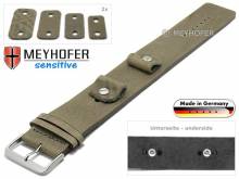 Uhrenarmband Starnberg 14-16-18-20mm Wechselansto&szlig; beige Leder Antik-Look vegetabil Unterlagenband von Meyhofer