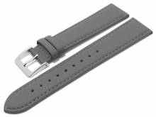 Uhrenband Willingen 17mm grau Leder HANDMADE in GERMANY von Meyhofer optional mit Easy-Click (Schlie&szlig;e 16 mm)