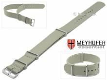 Uhrenarmband Garland 20mm feldgrau Textil Durchzugsband im NATO-Style von MEYHOFER