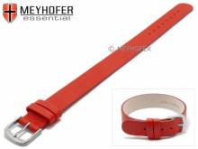 Uhrenarmband Kufstein 14mm rot Leder glatt Durchzugsband von Meyhofer