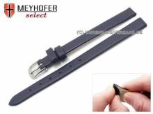Uhrenarmband Rockhampton 08mm Clip-Ansto&szlig; dunkelblau Leder glatt matt von MEYHOFER (Schlie&szlig;enansto&szlig; 08 mm)
