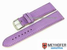 Uhrenarmband Alvesta 20mm flieder genarbt echt Kalb von MEYHOFER (Schlie&szlig;enansto&szlig; 18 mm)