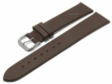 Uhrenarmband Segovia 16mm dunkelbraun Leder Titanschließe glatt matt von MEYHOFER (Schließenanstoß 14 mm)