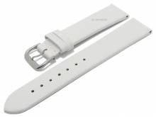 Uhrenarmband Segovia 16mm wei&szlig; Leder Titanschlie&szlig;e glatt matt von MEYHOFER (Schlie&szlig;enansto&szlig; 14 mm)