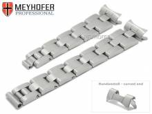 Uhrenarmband Oakland 13mm Edelstahl massiv passend f&uuml;r Rolex geb&uuml;rstet von MEYHOFER