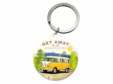 Retro-Schl&uuml;sselanh&auml;nger/Taschenanh&auml;nger Volkswagen Bulli - Let's Get Away von Nostalgic-Art