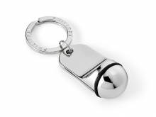 Schl&uuml;sselanh&auml;nger Hotel Metall silberfarben/schwarz poliert mit Schl&uuml;sselring