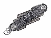 Schlüssel-Manager/Key-Organizer Seewerk Metall silberfarben Antik-Look 3D-Optik von SCHLÜSSELWERK