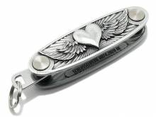 Schlüssel-Manager/Key-Organizer Liebeswerk Metall silberfarben Antik-Look 3D-Optik von SCHLÜSSELWERK