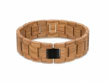 Schmuck-Armband Eichenholz mittelbraun von 1915 watches - Bandl&auml;nge ca. 21,5cm