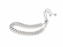 Schmuck-Armband Panzerkette 925er Silber poliert von CEM - Bandl&auml;nge ca. bis 25cm