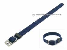 Uhrenarmband 12mm dunkelblau Nylon/Textil Durchzugsband (Schlie&szlig;enansto&szlig; 12 mm)