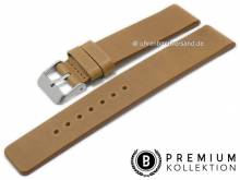 Uhrenarmband 24mm mittelbraun Leder Vintage-Look glatt ohne Naht von PEBRO Premium (Schlie&szlig;enansto&szlig; 24 mm)