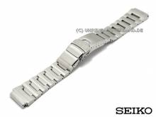 Ersatz-Uhrenarmband SEIKO 20mm Edelstahl massiv mit Tauchverlängerung für SKZ203, SKZ213 etc.