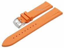 Uhrenarmband 20mm orange FKM-Rubber sportiv mit EASY-CLICK Stegen (Schlie&szlig;enansto&szlig; 18 mm)