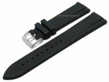 Uhrenarmband 22mm schwarz FKM-Rubber sportiv mit EASY-CLICK Stegen (Schlie&szlig;enansto&szlig; 20 mm)