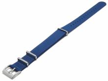 Uhrenarmband 23mm navyblau Nylon/Textil zweilagiges Durchzugsband im NATO-Style