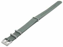 Uhrenarmband 20mm grau Nylon/Textil zweilagiges Durchzugsband im NATO-Style