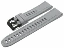 Uhrenarmband 20mm grau Silikon mit Easy/Quick-Fit Schnellwechsel-Funktion passend für GARMIN Fenix 7S etc.