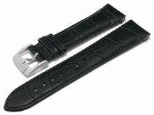 Uhrenarmband ScLB196 22mm schwarz Leder EASY-CLICK Alligator-Pr&auml;gung pass. f&uuml;r SEIKO Turtle (Schlie&szlig;enansto&szlig; 20 mm)