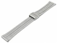 Uhrenarmband 22mm Edelstahl gefaltet mit EASY-CLICK Schiebeverschlu&szlig; auch passend f&uuml;r SAMSUNG etc.