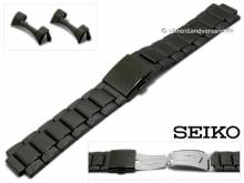 Ersatz-Uhrenband Original SEIKO 22mm schwarz Edelstahl Rundanstoß für SNDD67P1, SNDD65P1 etc.